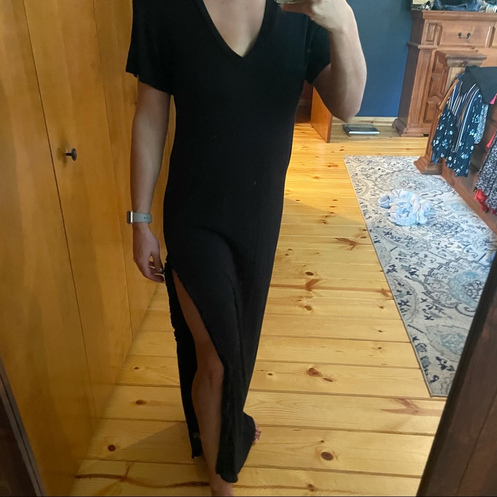 Black maxi dress